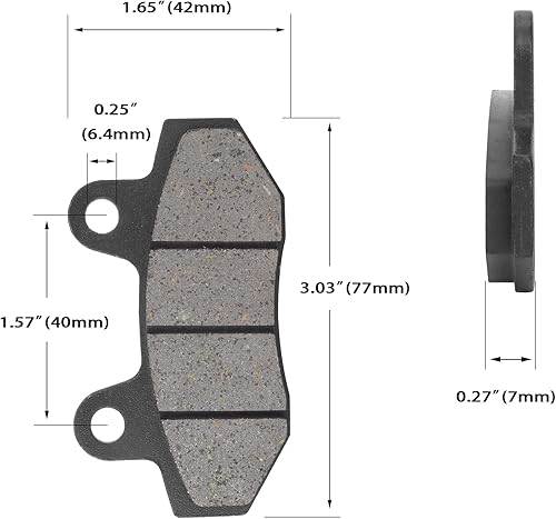 Miniatura 2 de Juego de pastillas de freno de disco, 2 pares para go kart Gy6 49cc 50cc 125cc 150cc 200cc 250cc ATV Yerf-Dog Spiderbox 150cc GX150 TaoTao Dirt Bike