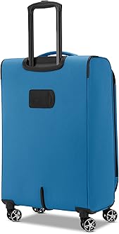 Samsonite Saire LTE Softside Expandable Luggage with Spinner Wheels, Carribean Blue, 2-Piece Set (Carry-on/Medium)