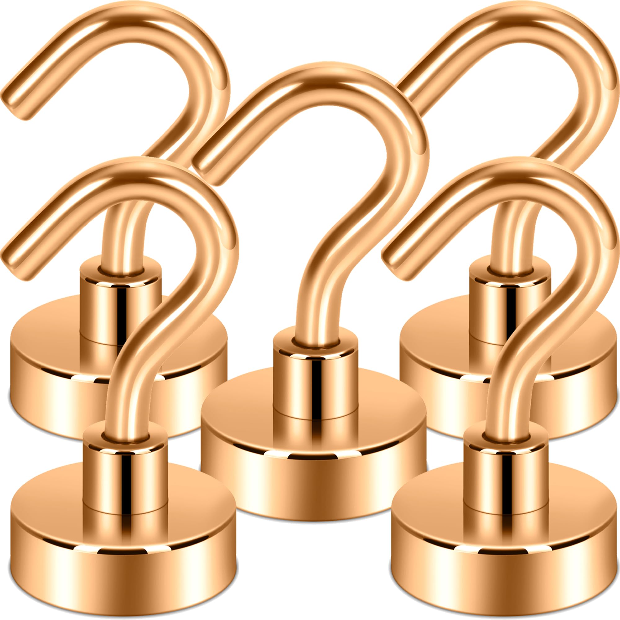 Neosmuk Magnetic Hooks - 5 Pack for Tools & Gear -21 Neosmuk Magnetic Hooks - 5 Pack for Tools & Gear -21