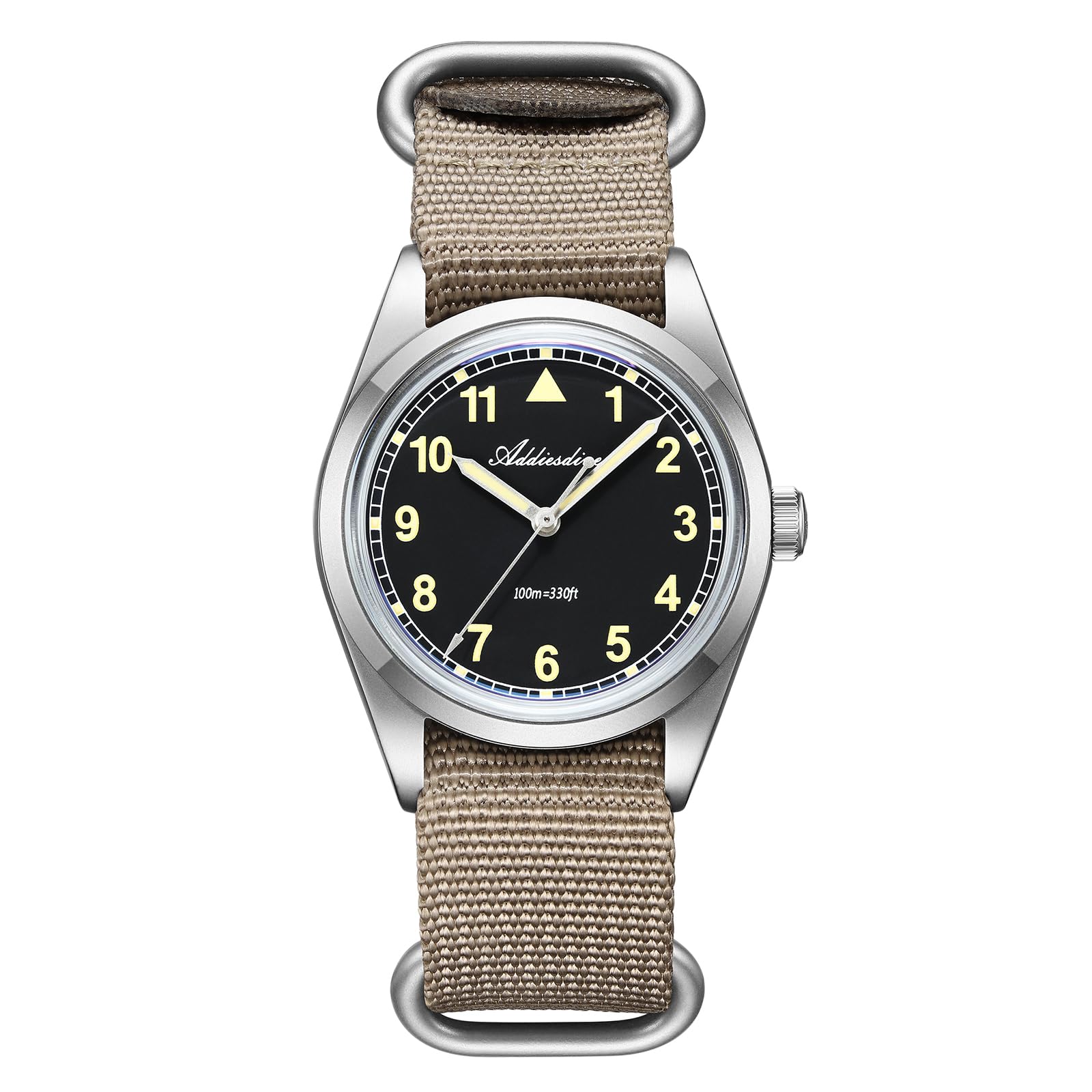 Amazon | ADDIESDIVE 36mm メンズ ミリタリー フィールド ウォッチ 