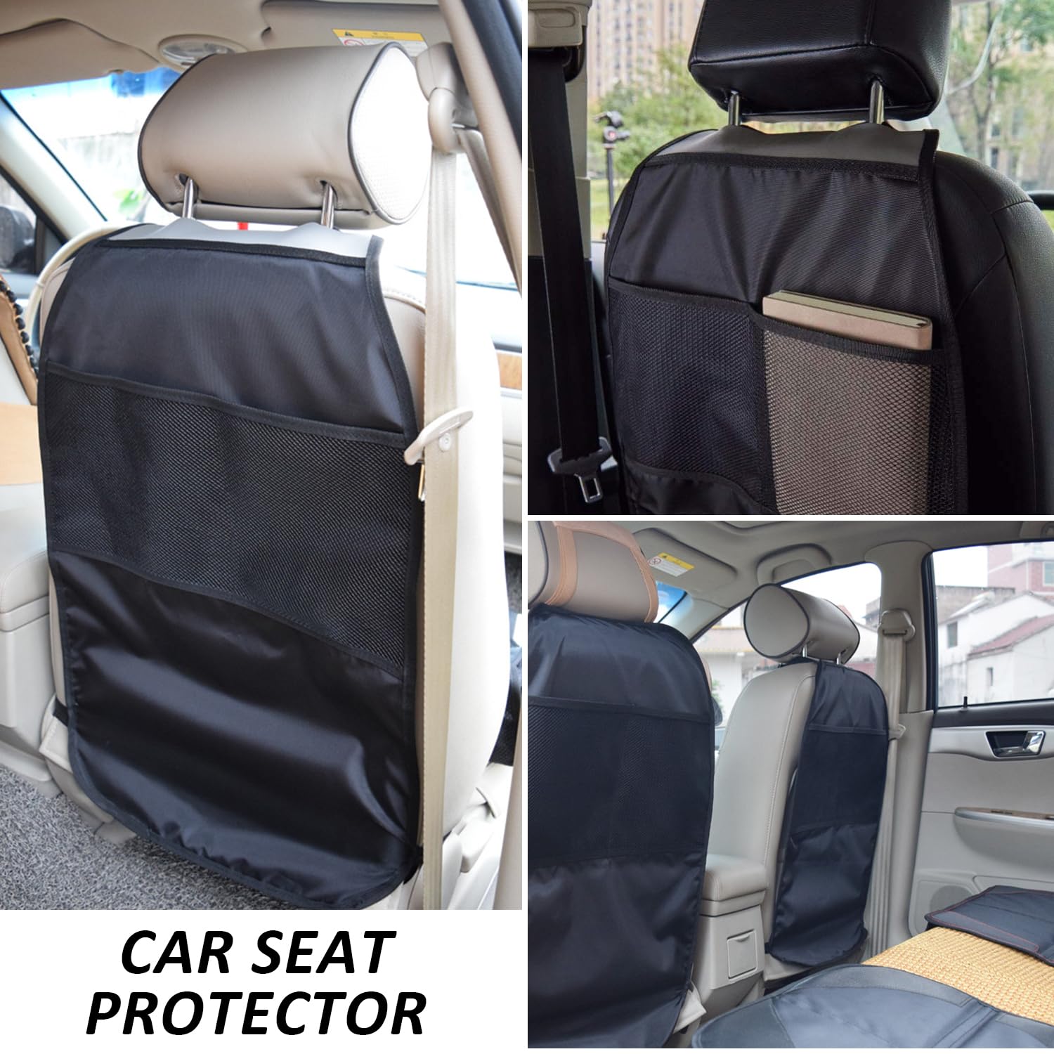 2 Pezzi Protezione Schienale Auto Per Bambini | Anti Graffi E Calci | Organizzatore Sedile - Foto 2