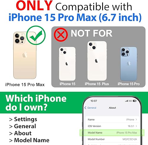 Miniatura 2 de SPORTLINK Funda impermeable para iPhone 15 Pro Max, protector de pantalla integrado IP68 bajo el agua 6.6 pies a prueba de caídas militar a prueba