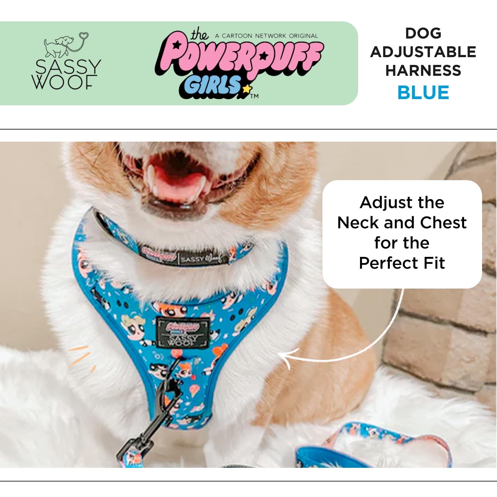 Amazon.com : Sassy Woof Dog Adjustable Harness - The Powerpuff