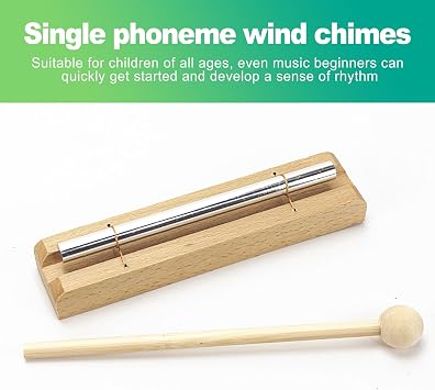 slaixiu 7 Silver Meditation Bell - Classroom Management Chime for Yoga, Prayer & Attentionm, Sound Healing & Mindfulness Tool