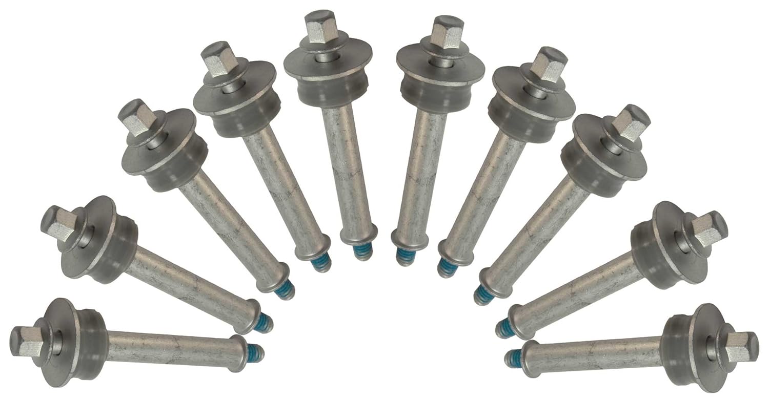 APDTY 112685 Intake Manifold Crush Bolt & Grommet Set of 10