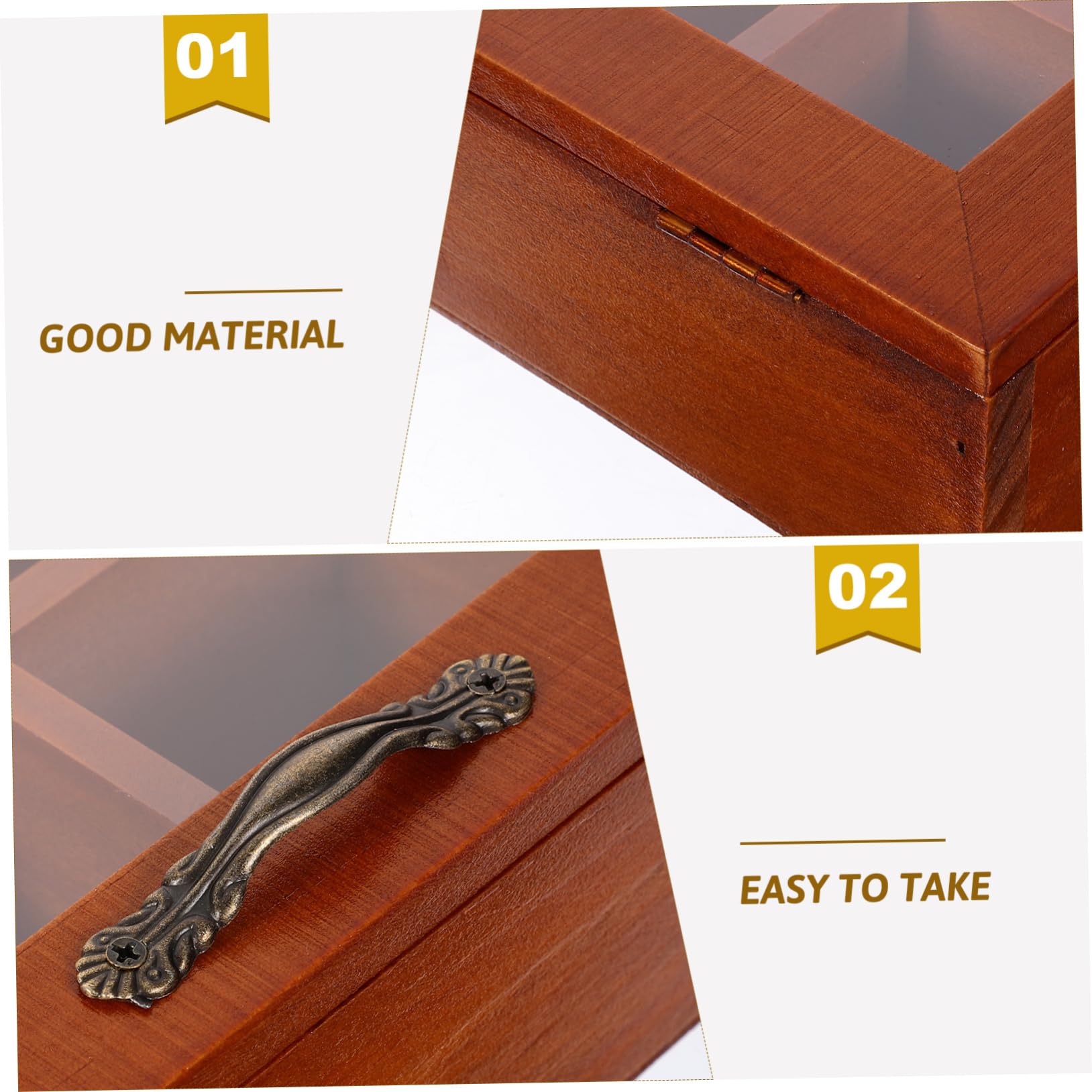 Teeaufbewahrungsbox und Tragbarem Design Eleganter Teebeutel Organizer mit 12 Fächern Transparentem Deckel für Küche und Wohnraum