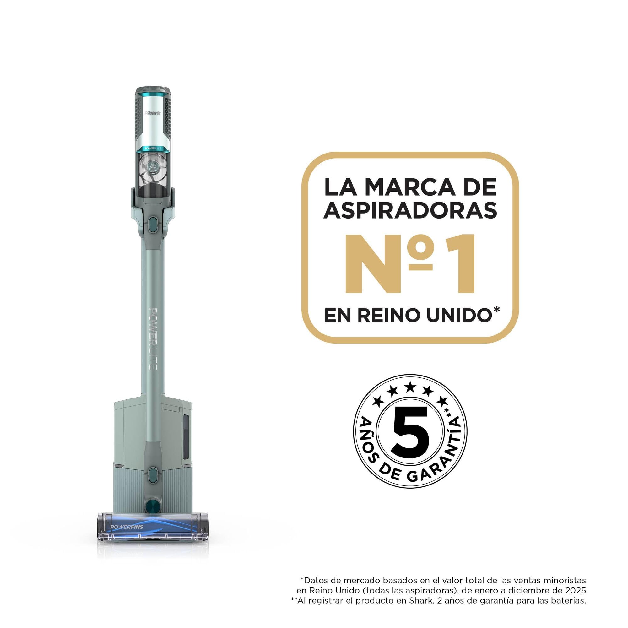 Shark PowerLite Clean & Empty Pet, Aspiradora sin Cable para Mascotas | con Base de Vaciado Automático, Limpieza Multisuperficie Ligera, Filtración HEPA, hasta 40 Minutos de Autonomía, BU3623EUT