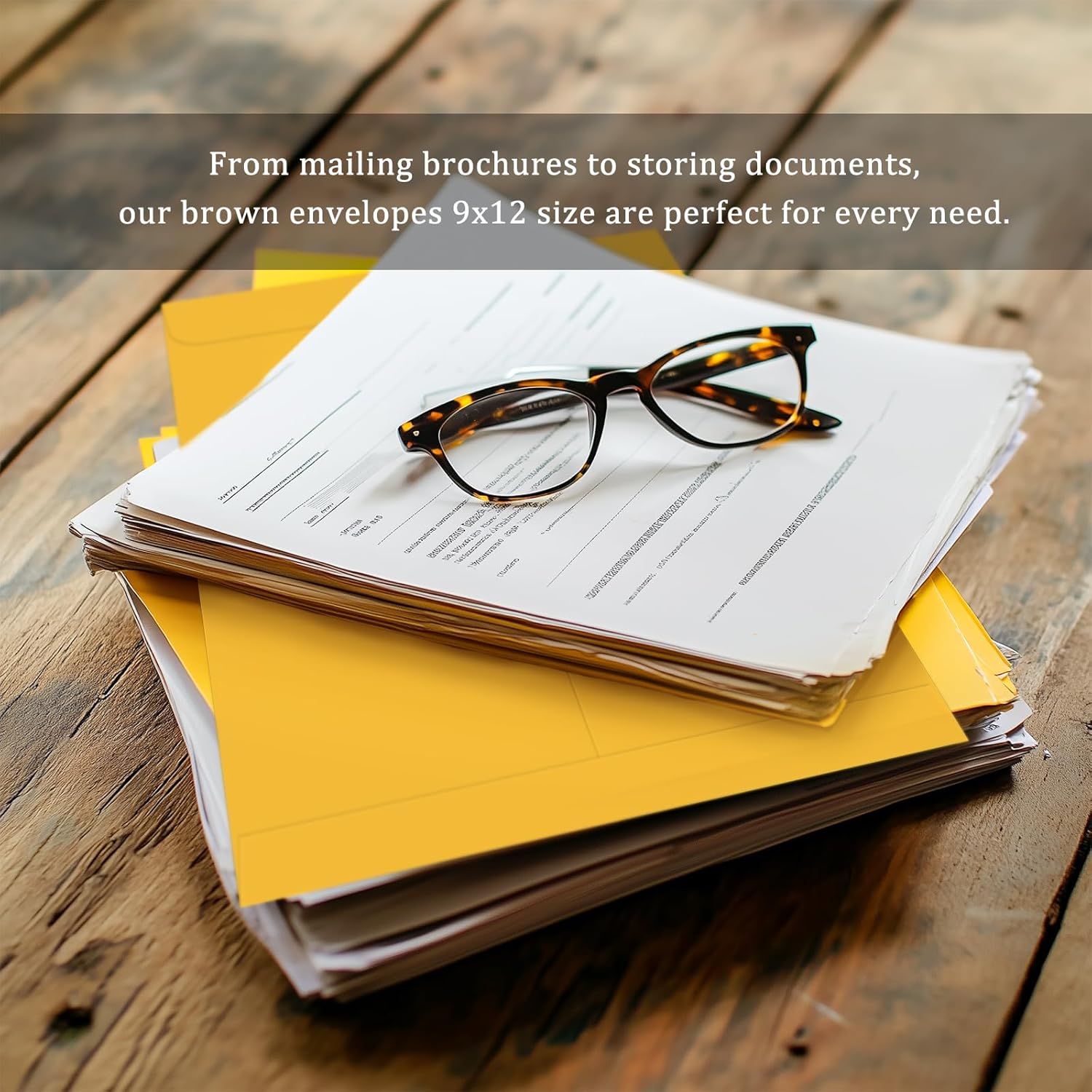 25 Pack Manilla Envelopes 9 x 12, Brown, Letter Size, Self-Seal Manila Large Envelopes for Office Business, Home, Organize, storage - Image 6