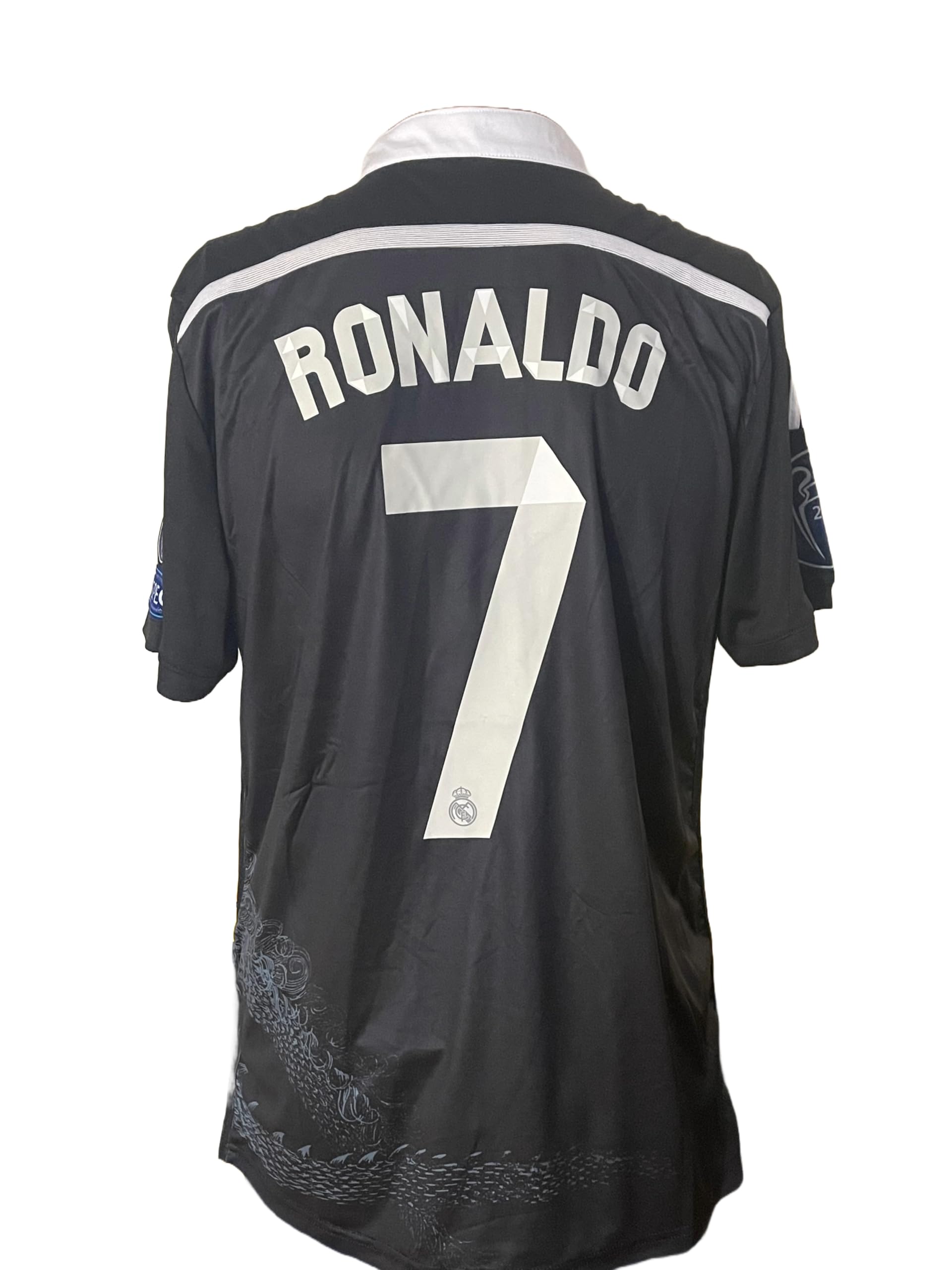 Madrid Ronaldo 2014 Soccer Football Club Team Mens Black Size XL Third Jersey