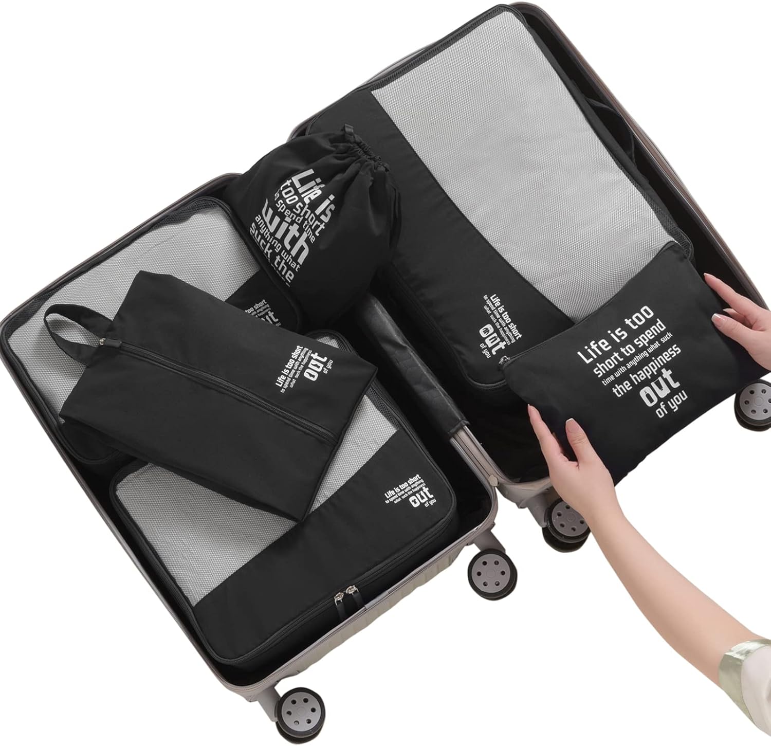 MURISE 6 di Set Organizer Valigia, Organizzatore per Vacanze e Viaggi