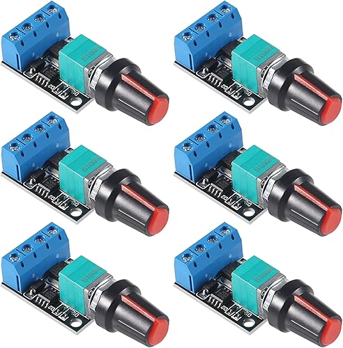 Vista 9 de UMLIFE Mini DC 3V-35V 5A PWM Controlador de velocidad del motor Módulo de interruptor 10pcs