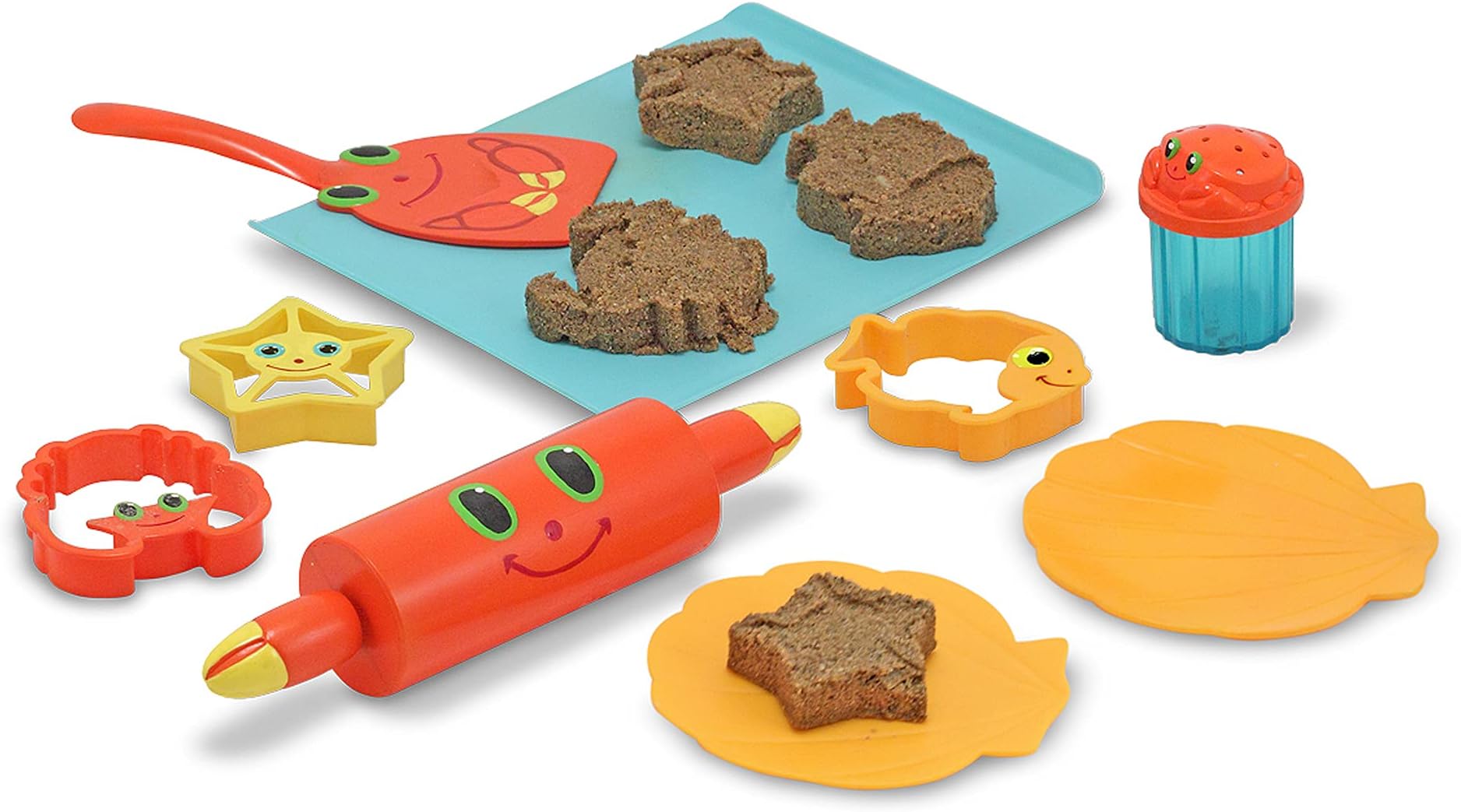 Melissa & Doug Sunny Patch Seaside Sidekicks Sand Cookie-Baking Set (Frustration-Free Packaging)