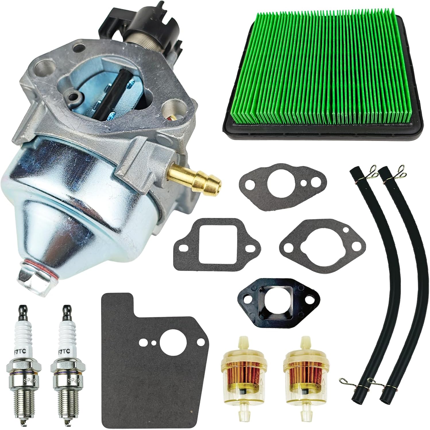 11A-B2AQ723 Carburetor Tune-Up Kits fit for Troy Bilt TB160 11AB2AQ723 (2019-2023) Walk-Behind Lawn Mower with Air Filter kit Replaces 11AB2AQ723