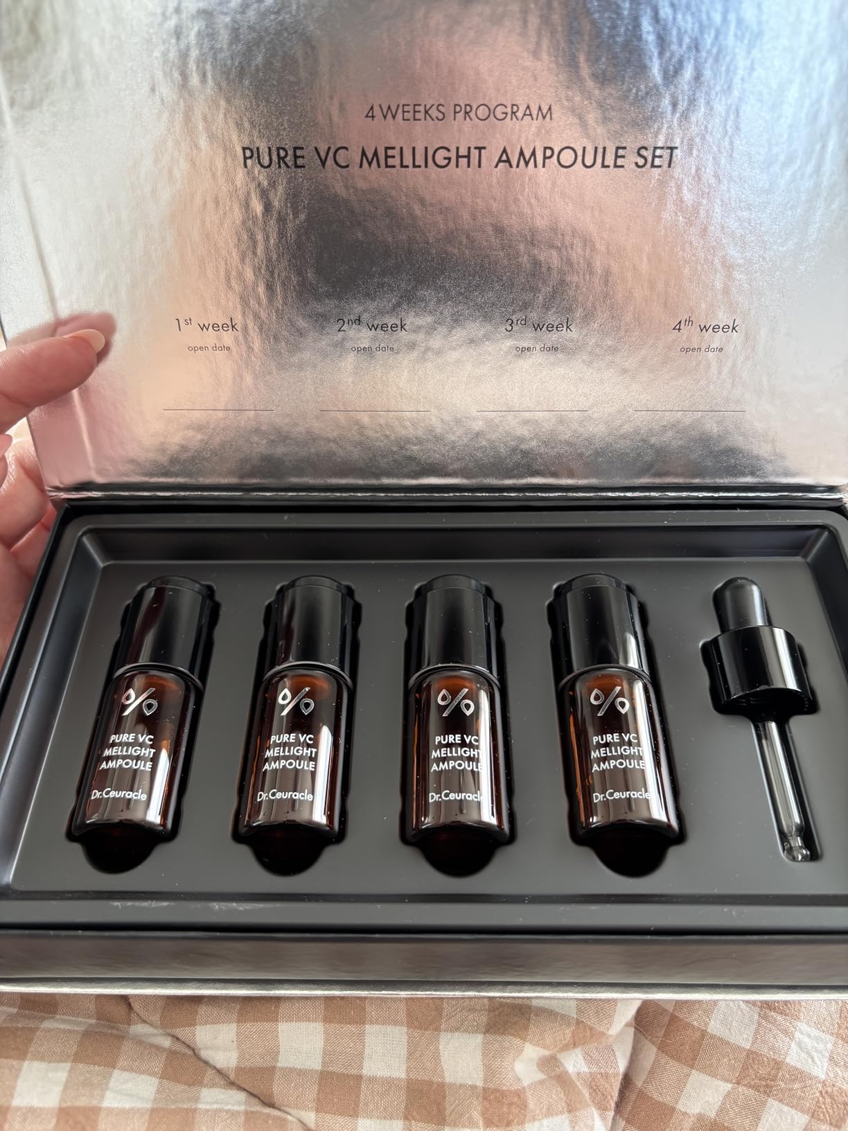 Dr. Ceuracle Dr.Ceuracle Pure Vitamin C Mellight Ampoule Set - Vitamin C Serum for Face, 4 Week Program for Anti-Oxidant, Fade Pigmentation, Skin Radiance, Korean Skincare (4 Counts (Pack of 1)) 0.028 oz