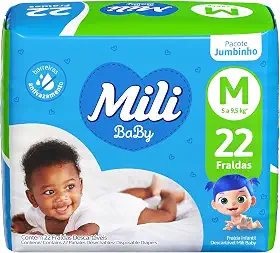 Mili Fralda Ultra Seca Jumbinho M 1X22