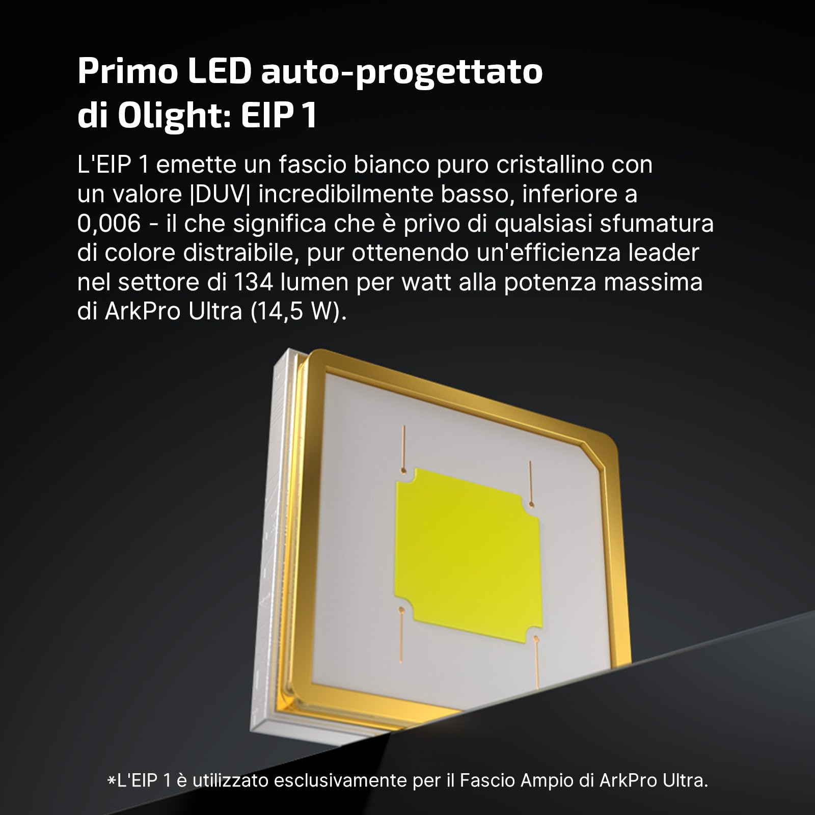 OLIGHT ArkPro Ultra torcia EDC piatta ricaricabile, per uso lavorativo | 1700 lumen, portata di 205, impermeabilità IPX7, ideale per il campeggio in mezzo alla natura, fissaggio magnetico