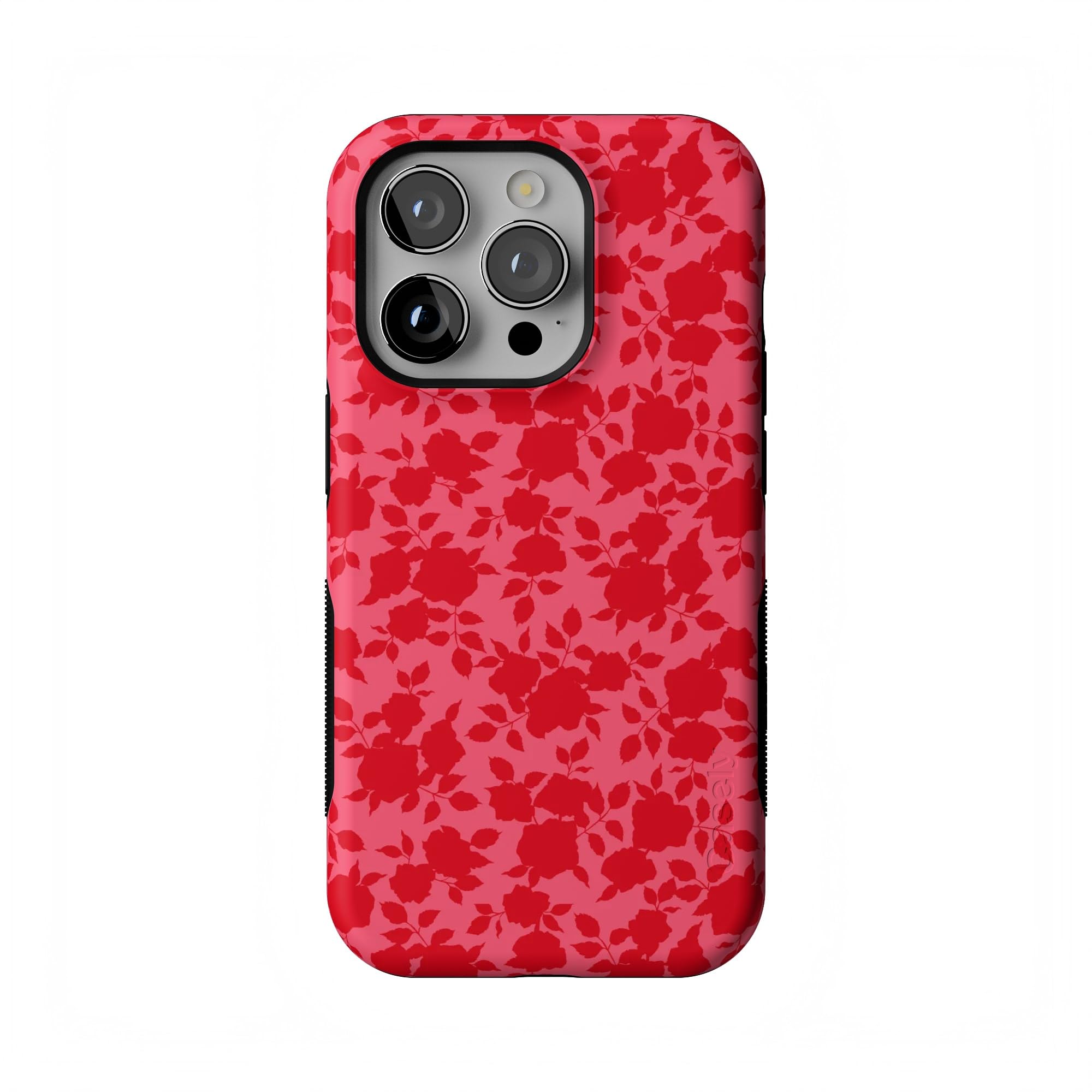 Casely iPhone 14 Pro Case | Rose Garden | Red Aesthetic | Bold Protective Design | Compatible with MagSafe
