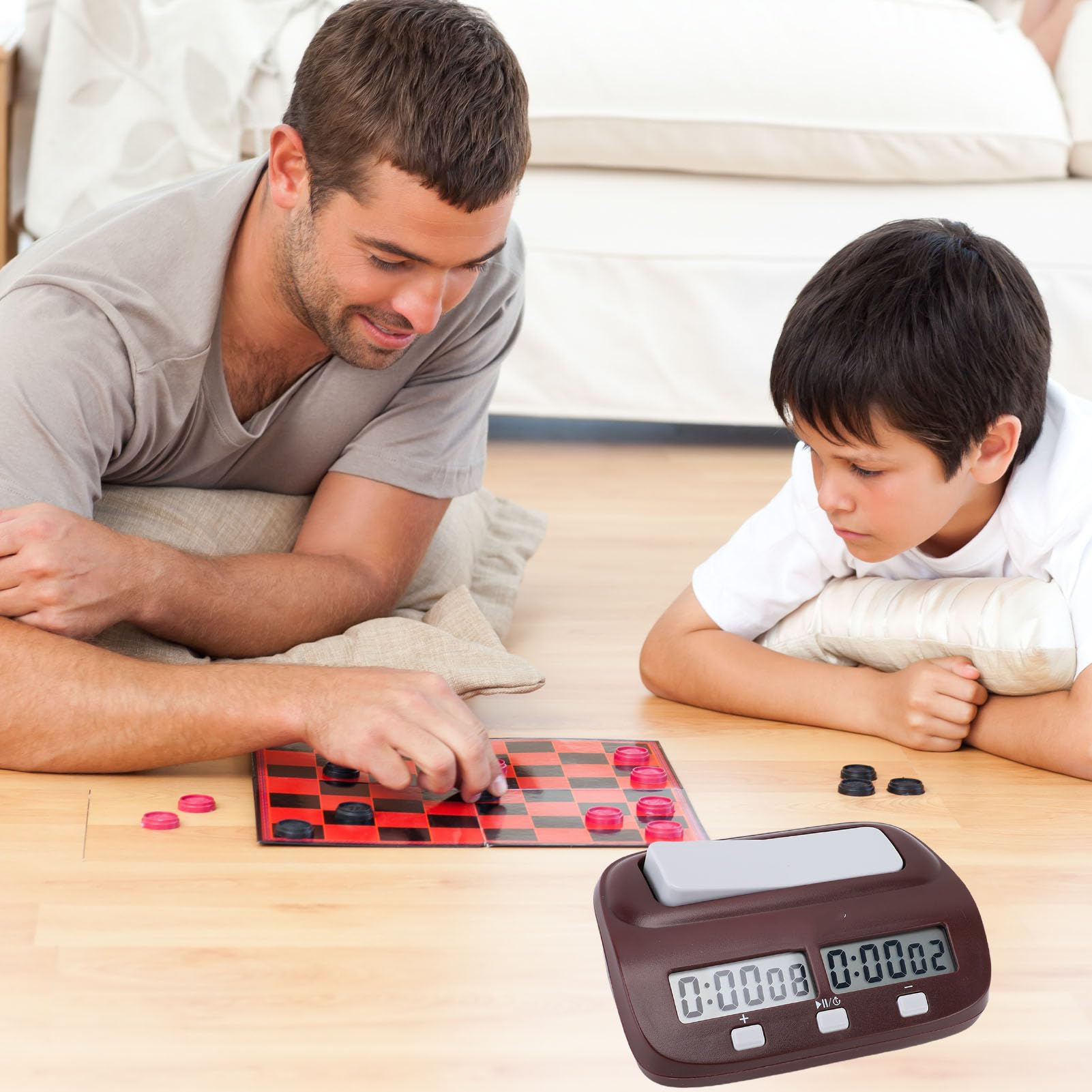 Sorandy Professionelle Digitale Schachuhr, Schach-Timer mit Großem Bildschirm und Countdown mit Stummschaltung, Spieluhr für Chinesisches Schach, Internationales und Go