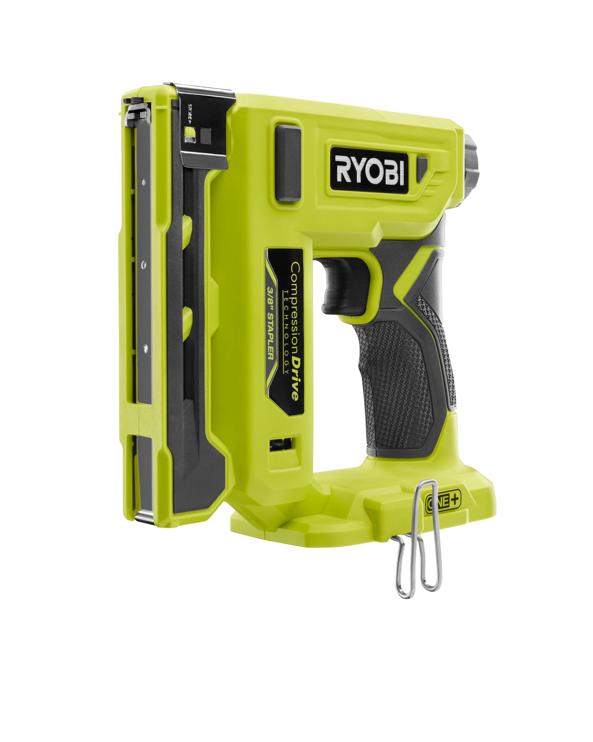 RYOBI - Agrafeuse Sans Fil 18V ONE+ R18ST50-​0 – Jusqu'à 90 Agrafes par Charge, Réglage de Puissance, Idéale Tissus, Bois Fin – Batterie Non Incluse