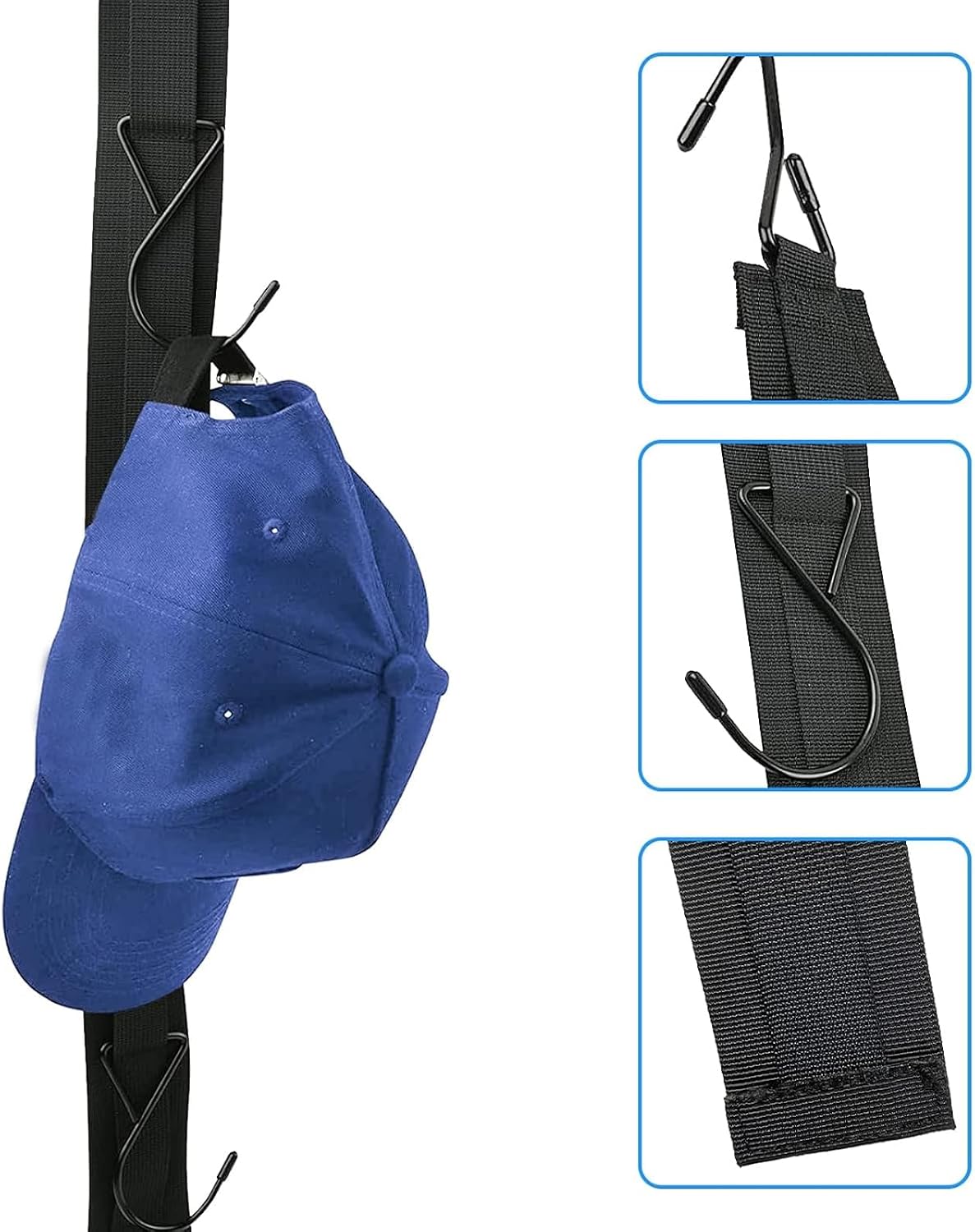 Hockey Hanger and Hockey Tape Accessory Bag with 1 Rolls of Hockey Tapes,Portable Hanging Dryig Rack Hockey Gifts for Home and Outdoor,Hockey Skate Laces Hockey Essentials Gifts image 3