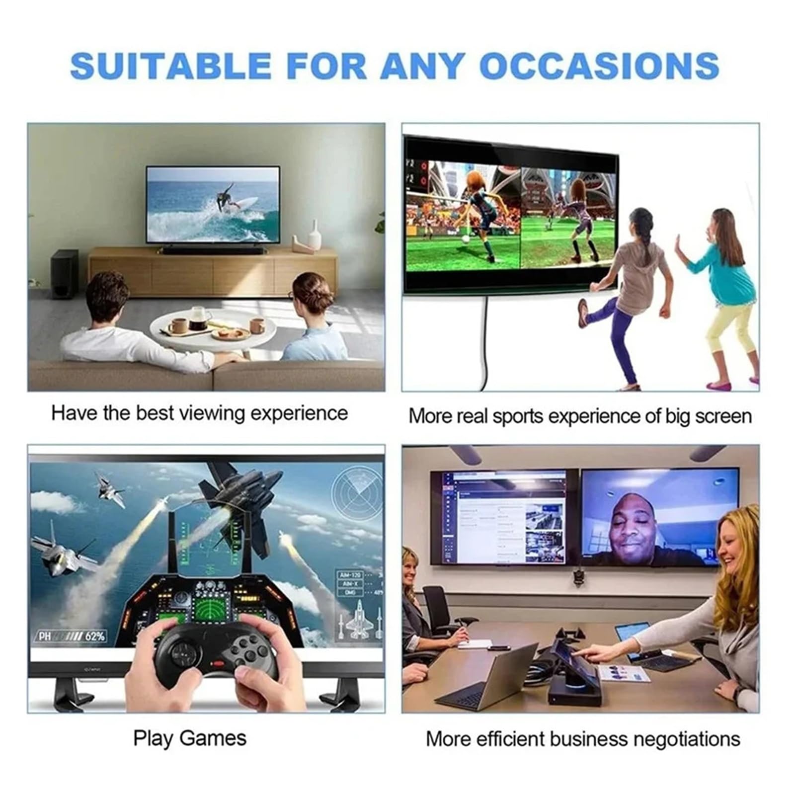 Câble DisplayPort Vers HDMI 4K (mâle Vers Mâle, Vidéo Et Audio) Fonctionne For Ordinateur/ordinateur Portable/TV/projecteur/moniteur