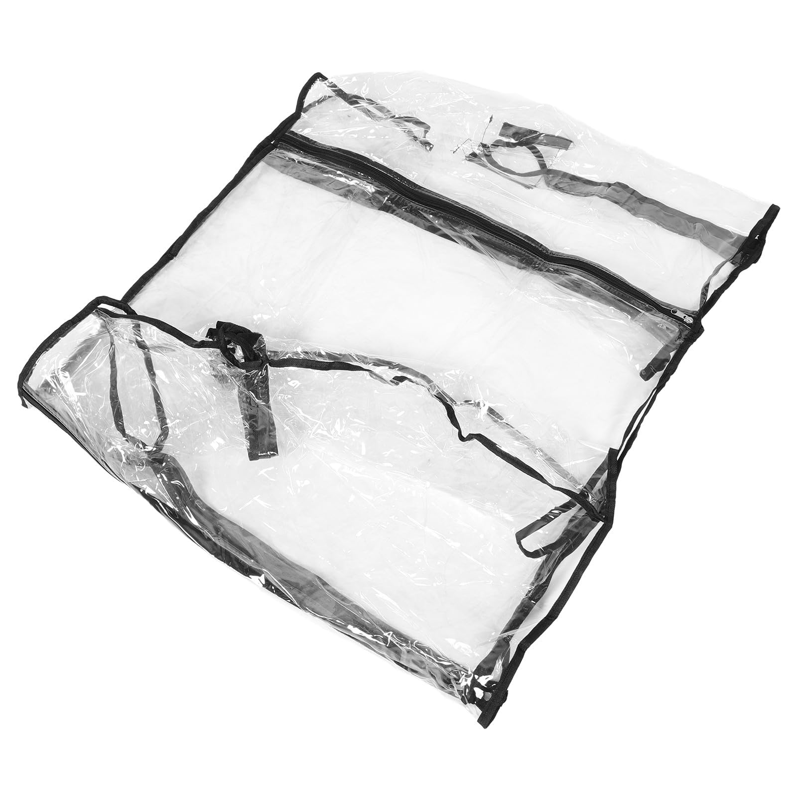 MAGICLULU Transparente PVC Regenabdeckung für Handwagen und Wagen Faltbare und Strapazierfähige Schutzplane für Camping und Picknick im Freien