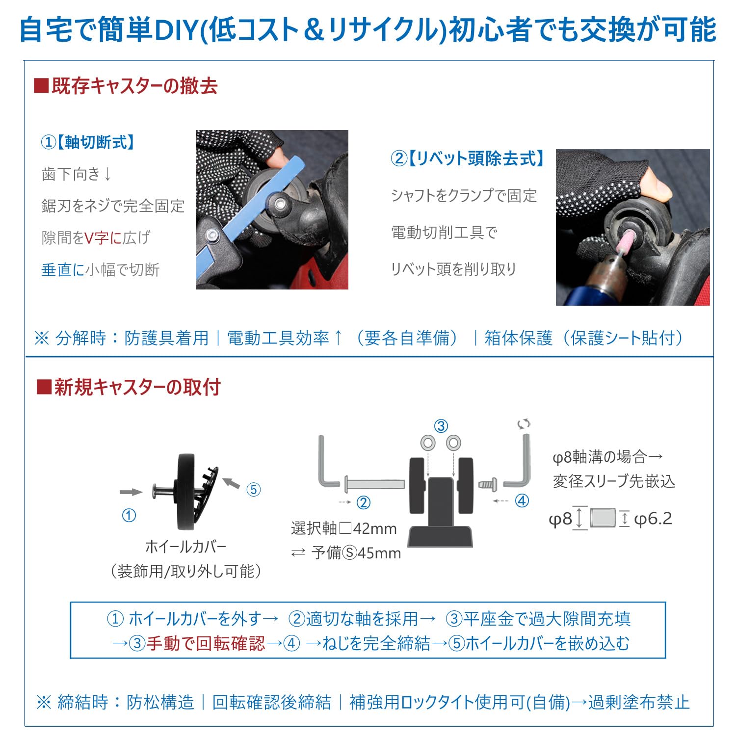 Amazon.co.jp: スーツケースタイヤ交換キット 8個セット スーツケース