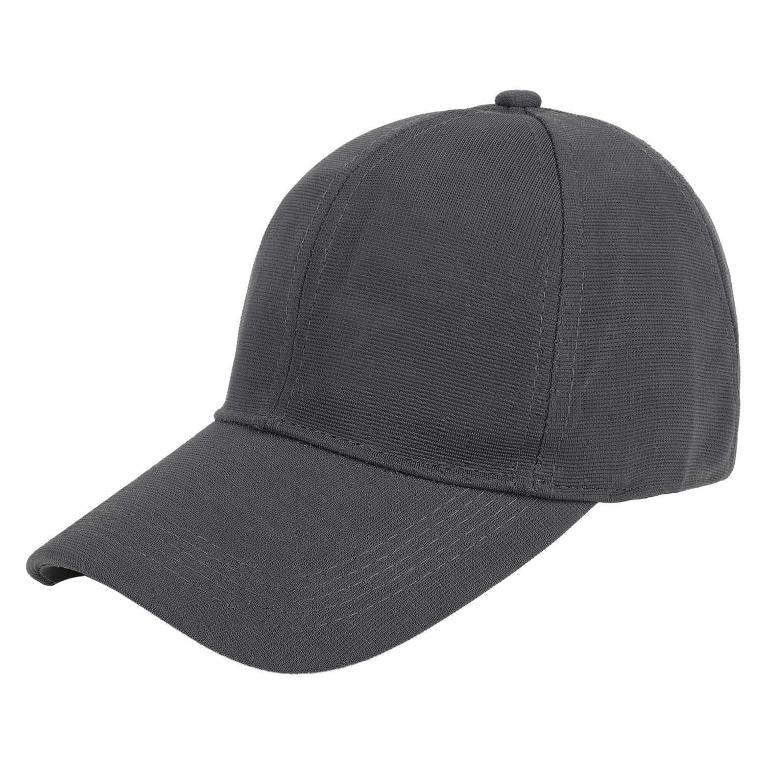 Zacharias Men's Polycotton Flexi Stretch Fit Closed Back Cap FC-01 (D.Grey_Pack of 1) (Free Size)-picture-39