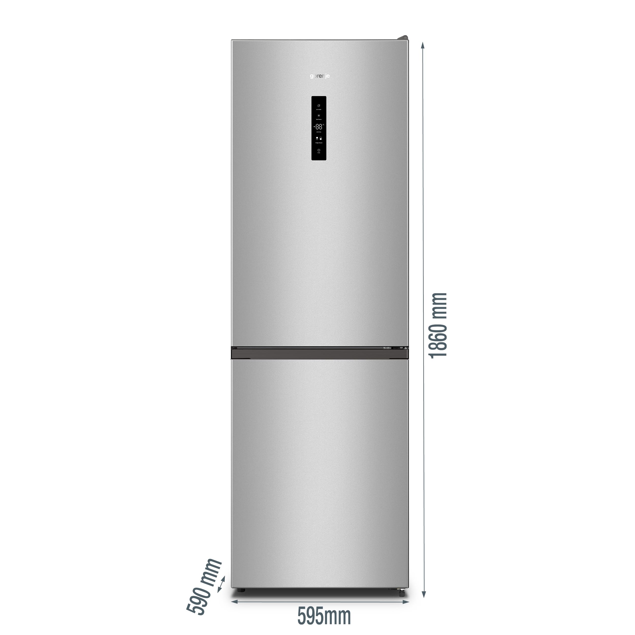 Gorenje NRK619CAXL4 Kühl-Gefrierkombination Edelstahl