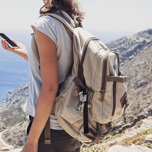 Miniatura 5 de XCHIN Llavero de mano para muñeca, correa negra para llaves para mujeres y hombres, llavero corto para llave de coche