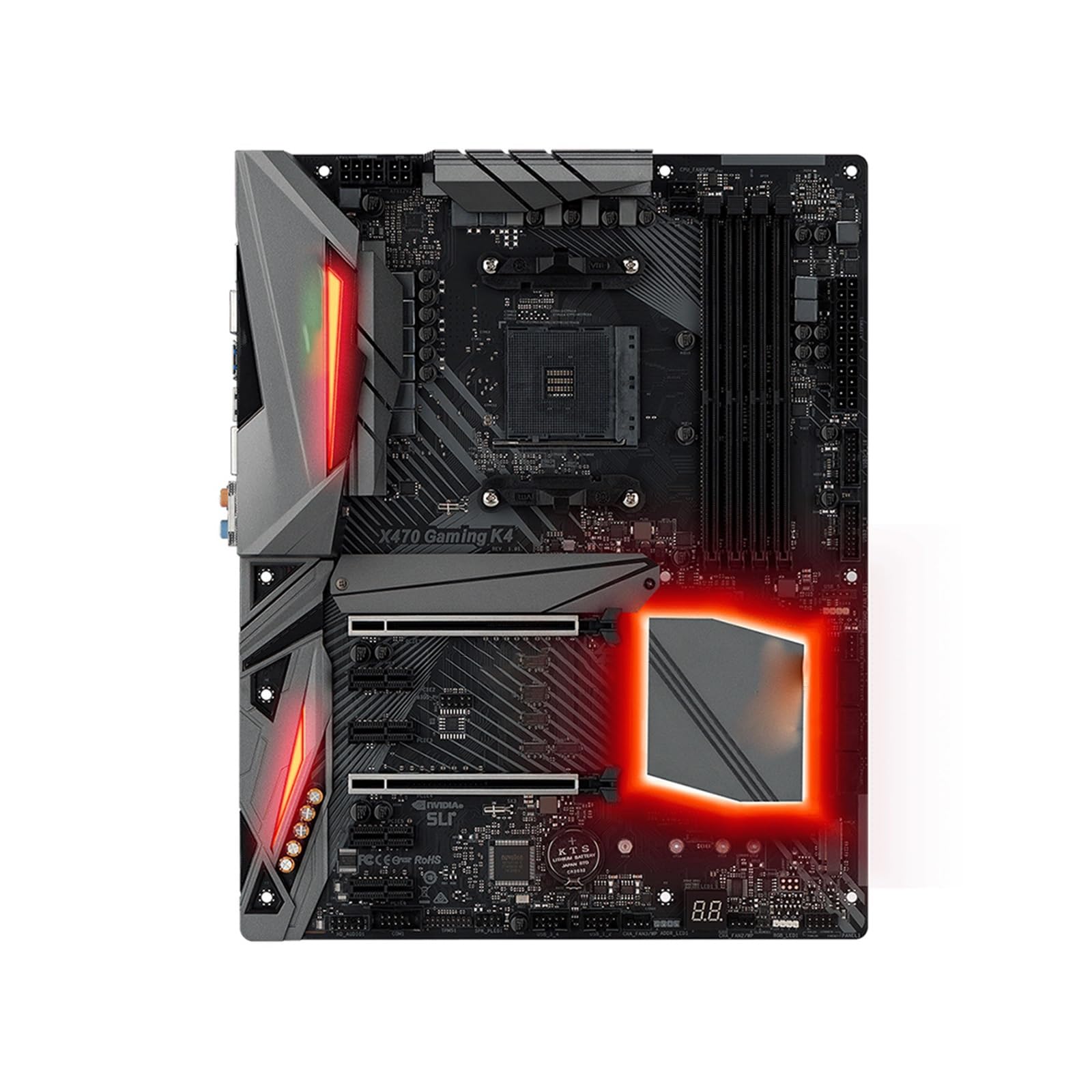 Placa Base Placa Base Fit For ASRock Fatal1ty X470 Gaming K4 Compatible con 1600 2700X 1700X 5600X 5700X3D 5800X3D 5800X CPU 4xDDR4 M.2 ATX AM4