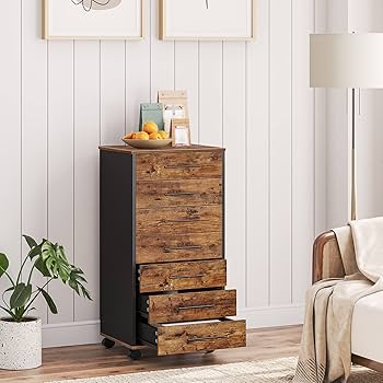 BOND FILE CABINET ライトブラウン（水までで出品終わります） Amazon.com: SISESOL 3 Drawer Mobile File Cabinet with Lock