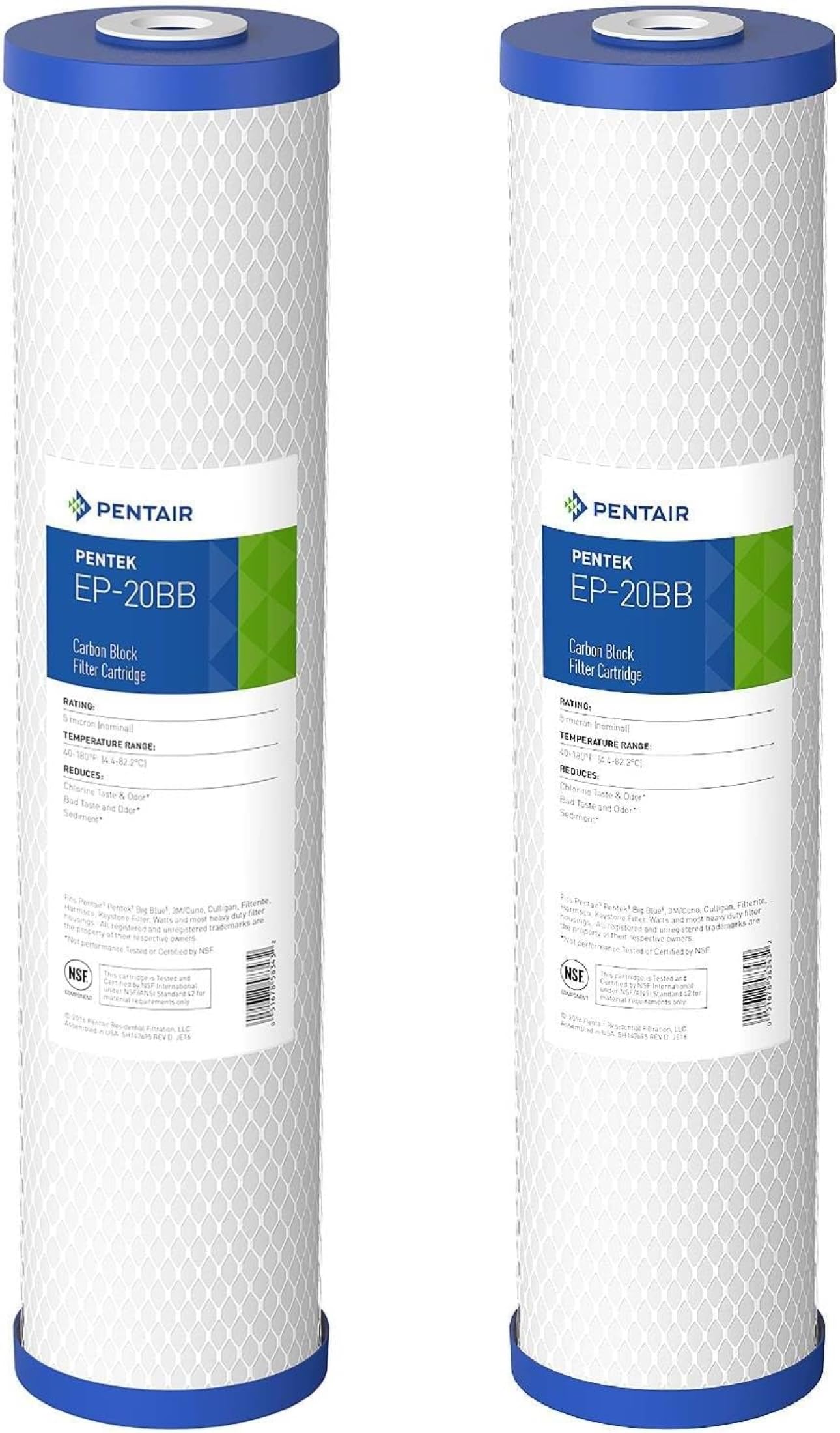 Pentair Pentek EP-20BB Big Blue 20" x 4.5" Carbon Block Water Filter