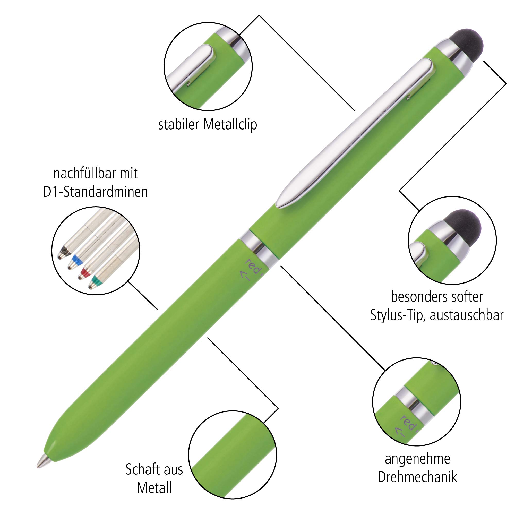 Online 31034/3D Multi Touch Stylus Pen 3 In 1 Pen