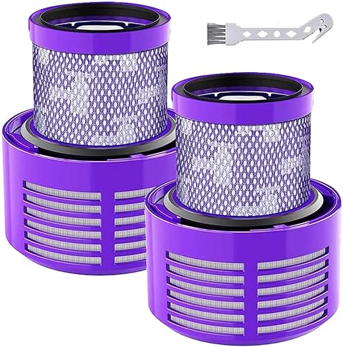 Reemplazo de filtro HEPA para Dyson Cyclone V10 Animal V10 Absolute SV12 V10 Total Clean Aspiradora inalámbrica Número de pieza 969082-01 (paquete