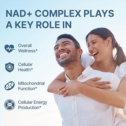 Miniatura 6 de SYZY GENICS Suplemento NAD+ de 1600 mg de fuerza extra, alternativa liposomal NMN con resveratrol, urolitina A, CoQ10, quercetina y ALA, energía
