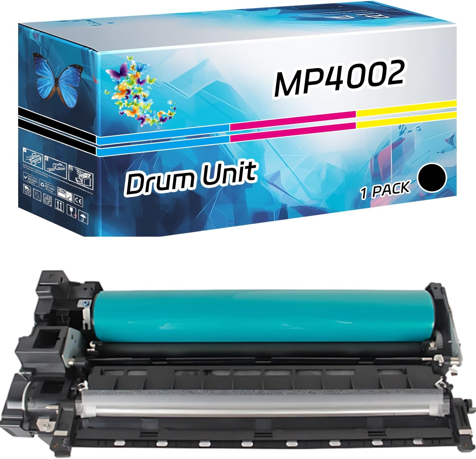 MP4002 Drum Unit Compatible for Ricoh Aficio MP 4002 4002SP 4500 4500P 4500SP 4500SPF 4500SPI Printers, with Chip, High Yield 160000 Pages, High-Definition Printing (Black)