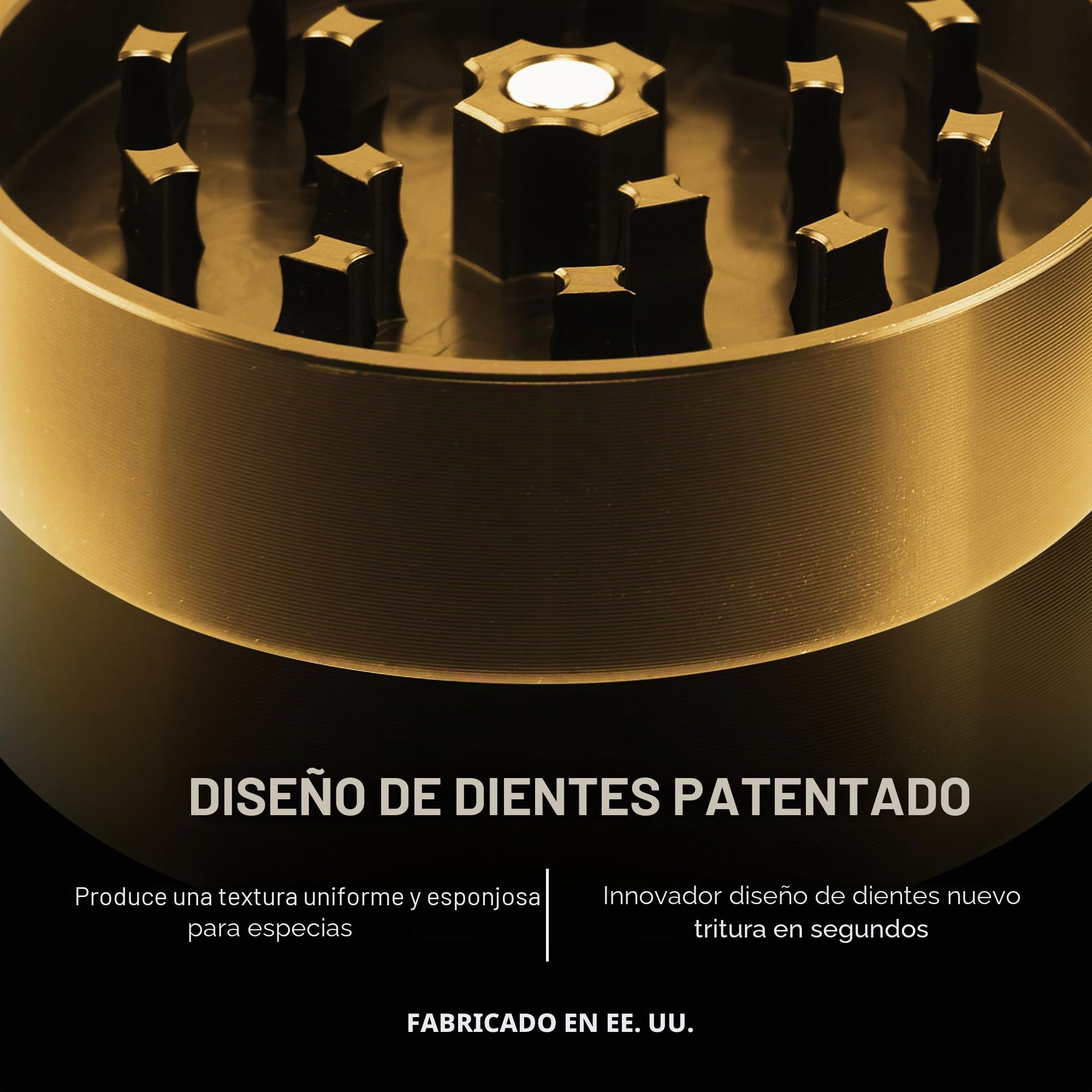 Santa Cruz Shredder Molinillo de especias de metal fabricado en Estados Unidos (grande (2.7 pulgadas), Rasta)