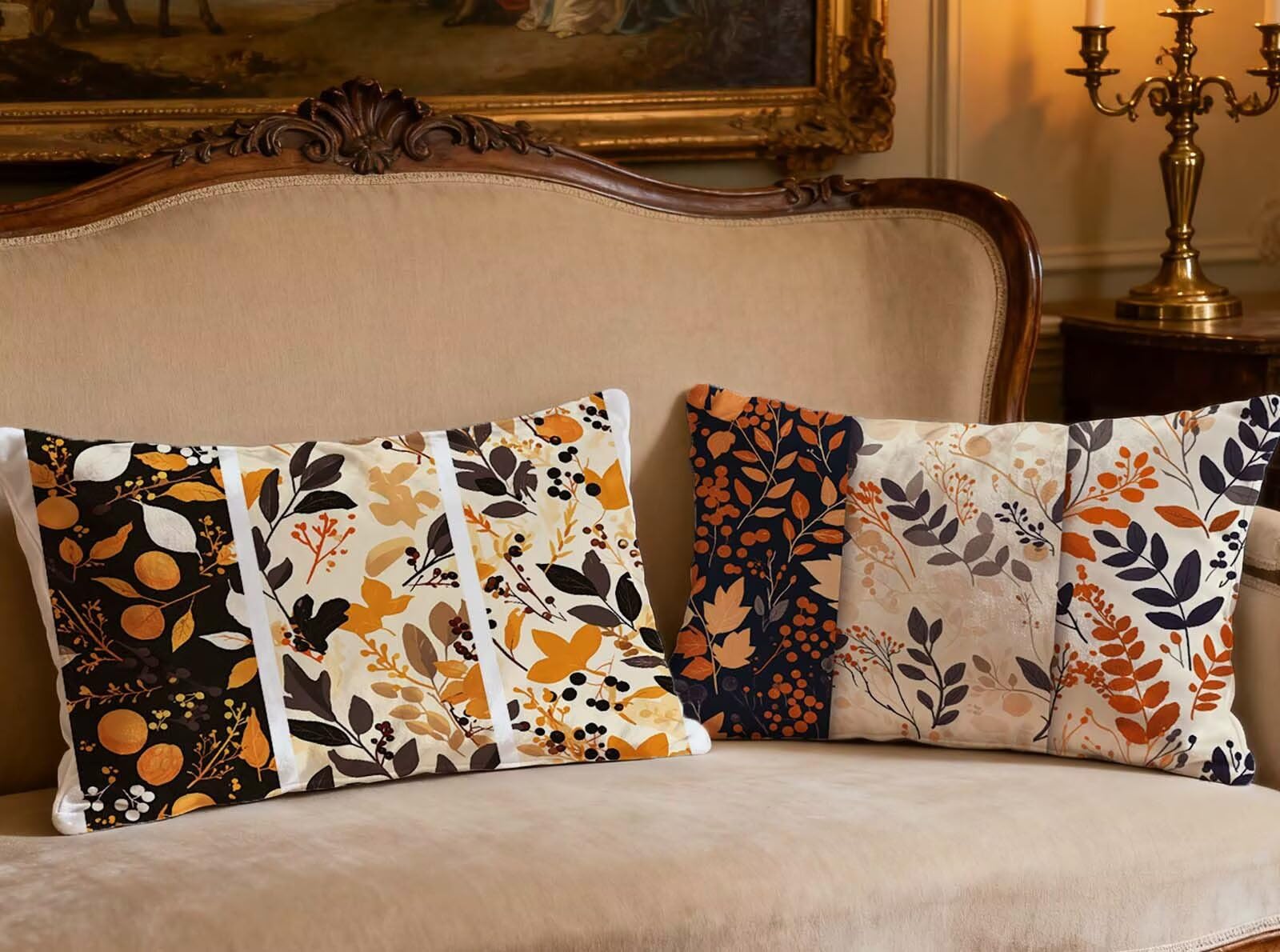 Housse de coussin velours 80x100 pour raviver un canapé fatigué lot de 2