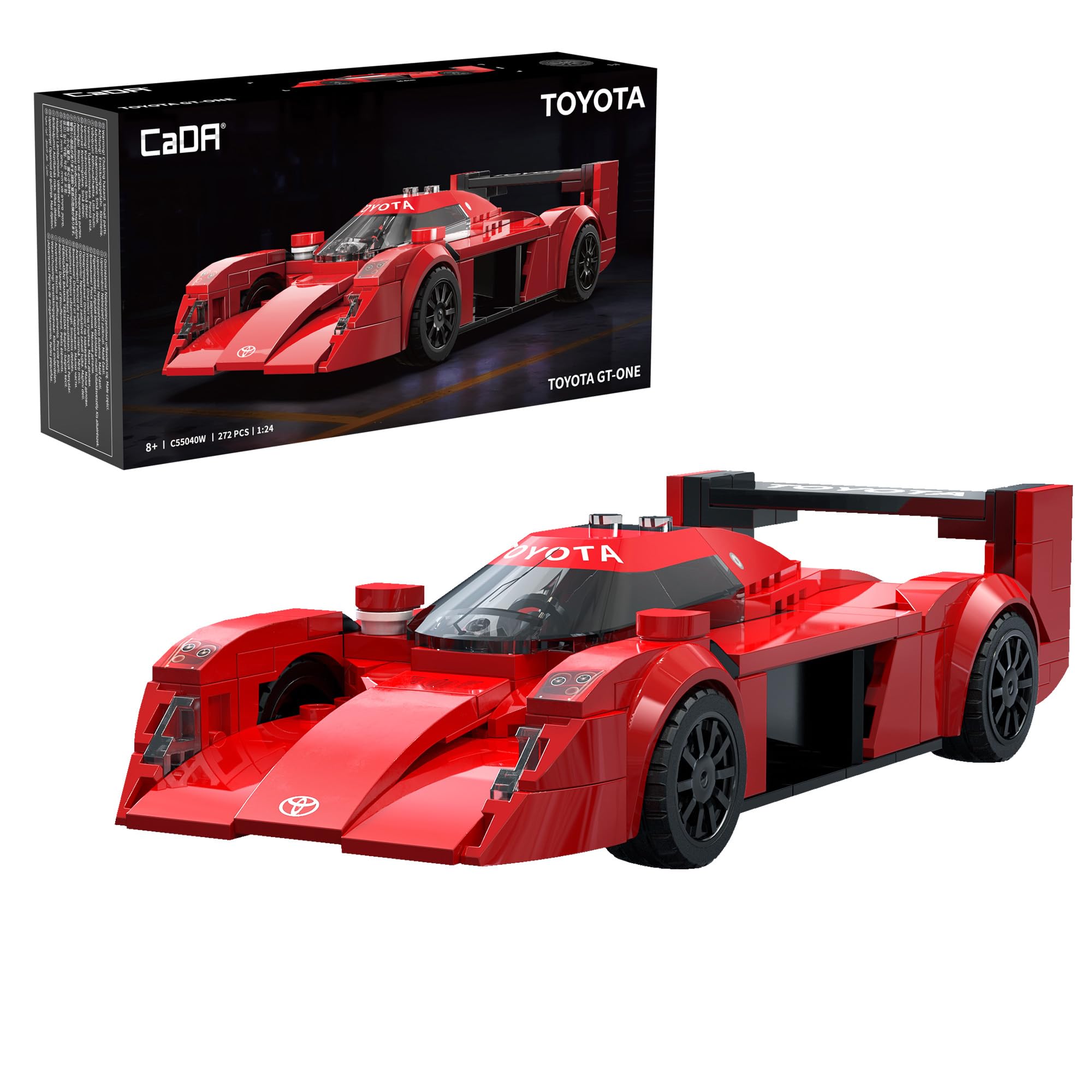 CaDA Toyota Red GT-One Racing Car - 272 Piece Brick Model Kit C55040W