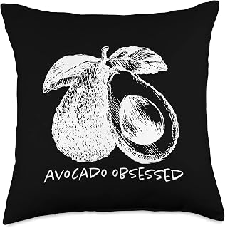 Avocado Obsessed Funny Millennial Avocado Toast Or Keto Throw Pillow