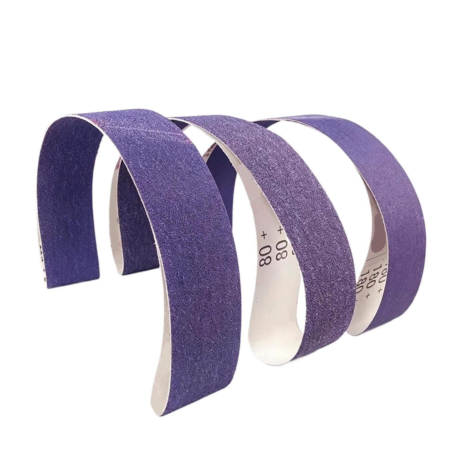 7 Stück 2 x 36 Zoll 726A weiches Schleifband mit Stoffrücken, 915 50 mm Schleifmittel(120)