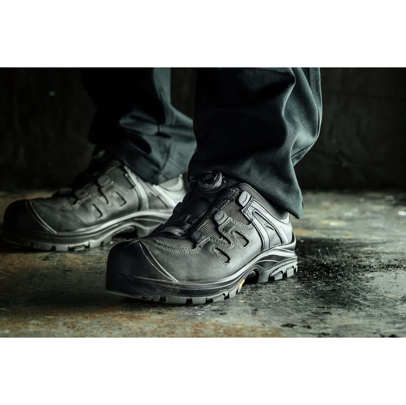 WÜRTH MODYF Sicherheitsschuhe S3 SRC Techno Flexitec in anthrazit grau - Arbeitsschuhe für Herren und Damen - mit Metallelementen & wasserabweisend - in den Größen 38-47