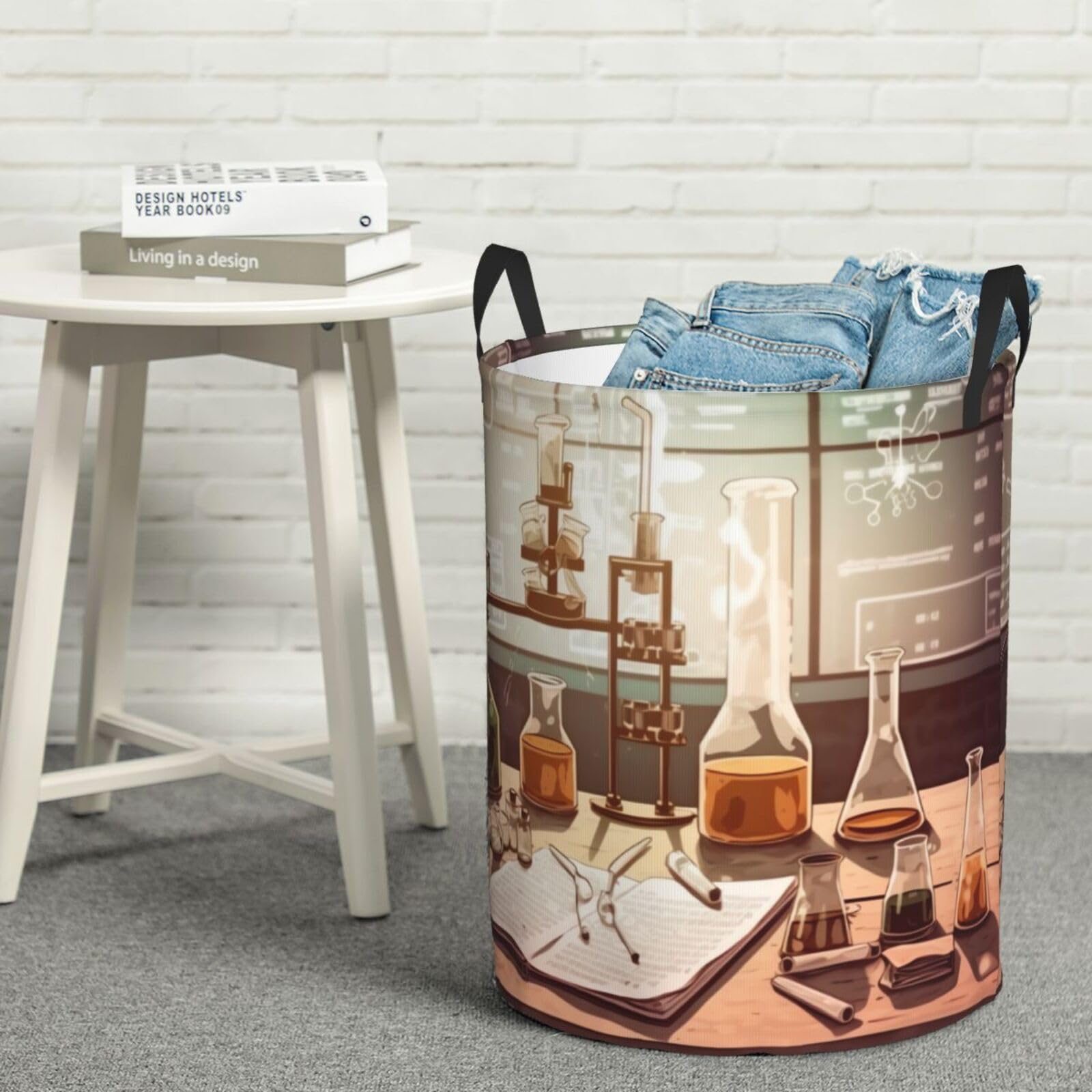 Panier à linge autonome pliable pour ranger le linge sale de la chambre