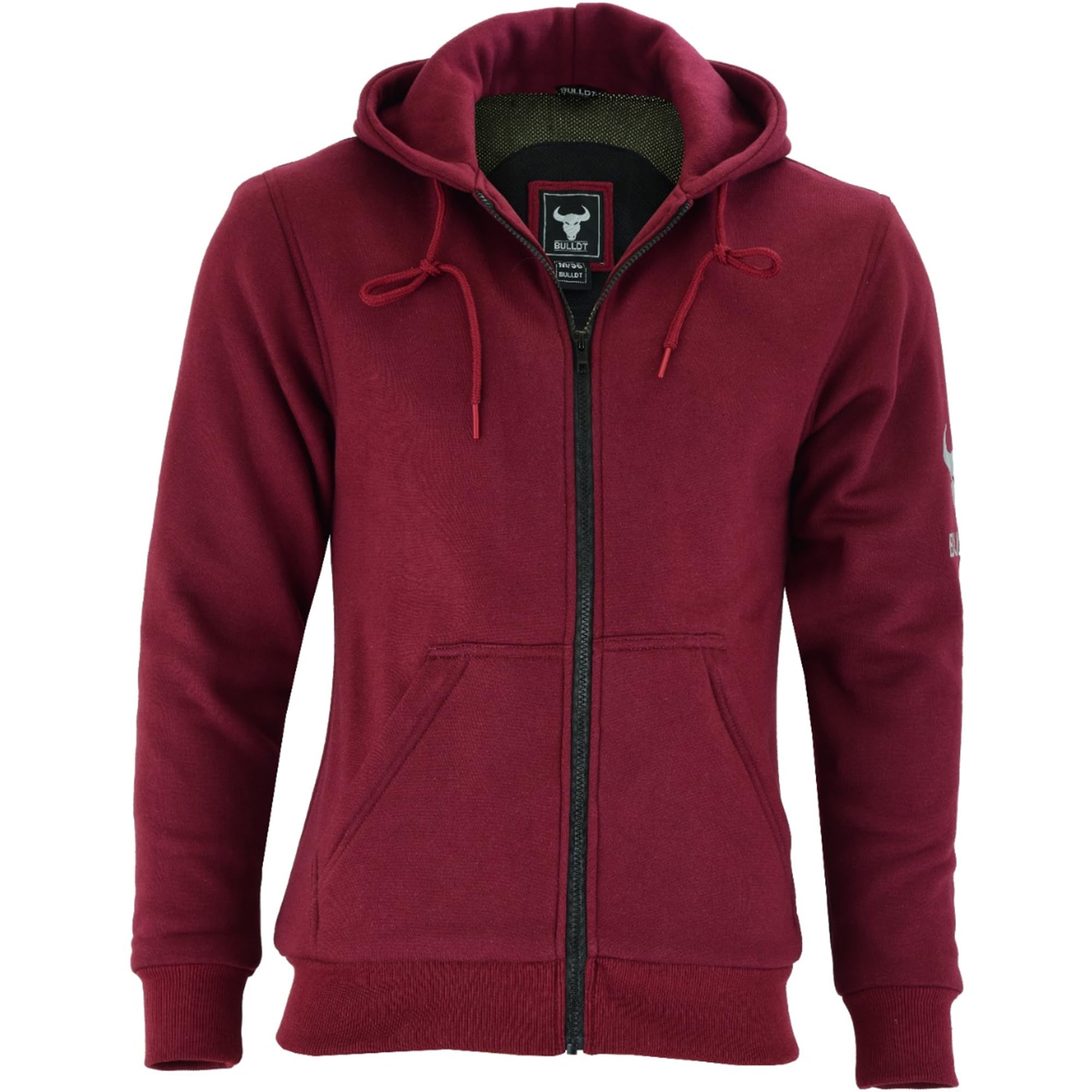 BULLDT Motorrad Hoodie Damen mit 4CE Protektoren Vollständigem Aramidfaser Futter 3-Lagige Motorradjacke Aus Baumwollgewebe Mit Kapuze Mesh Innenfutter Mehreren Taschen Schutzjacke
