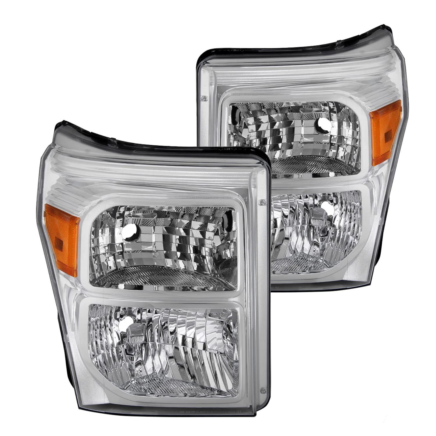 JSBOYAT Chrome Housing Headlights