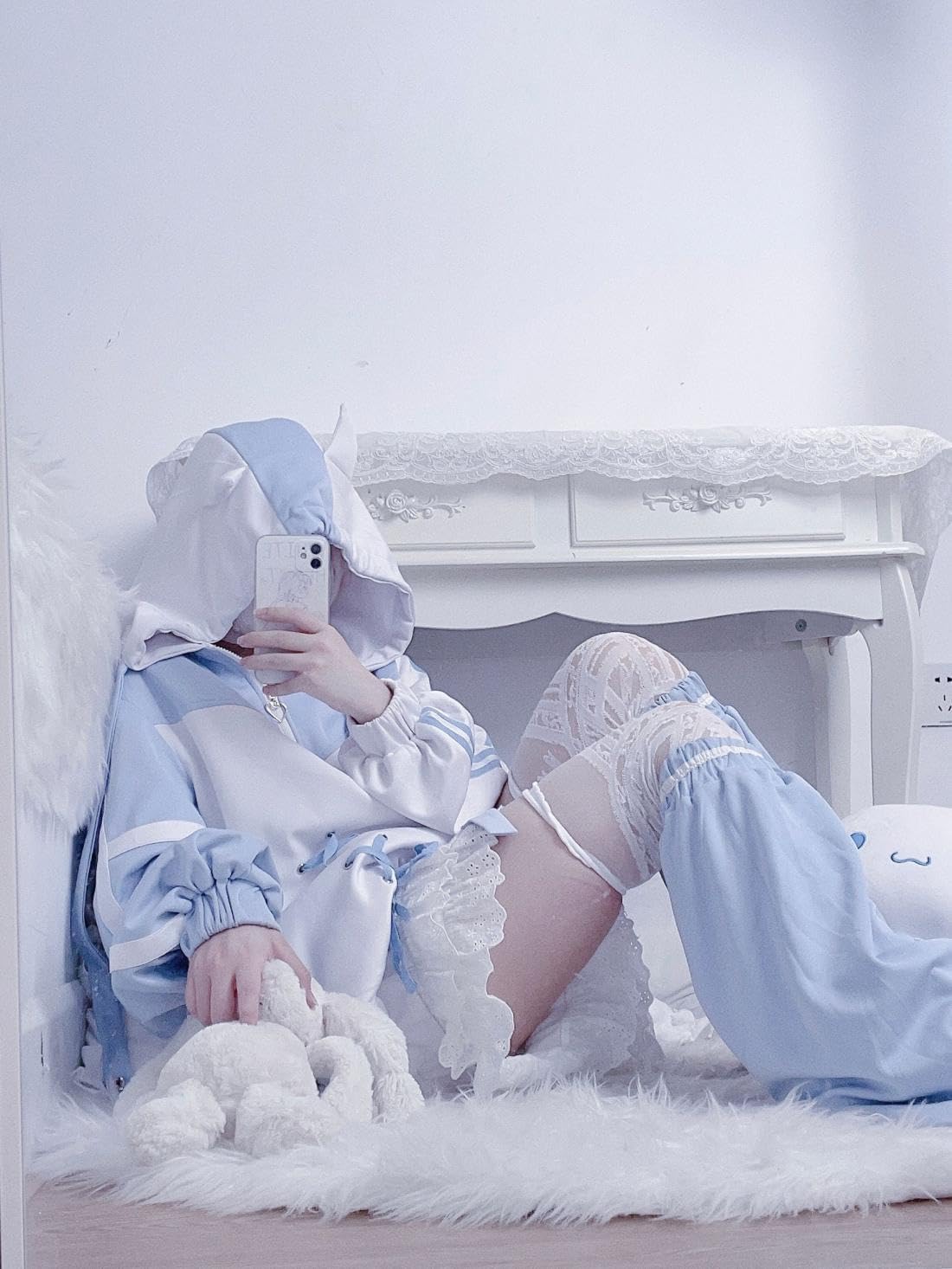 OATSBAS Carino Zip Up Felpe con cappuccio per le donne acquerello Harajuku moda oversize felpa y2k top