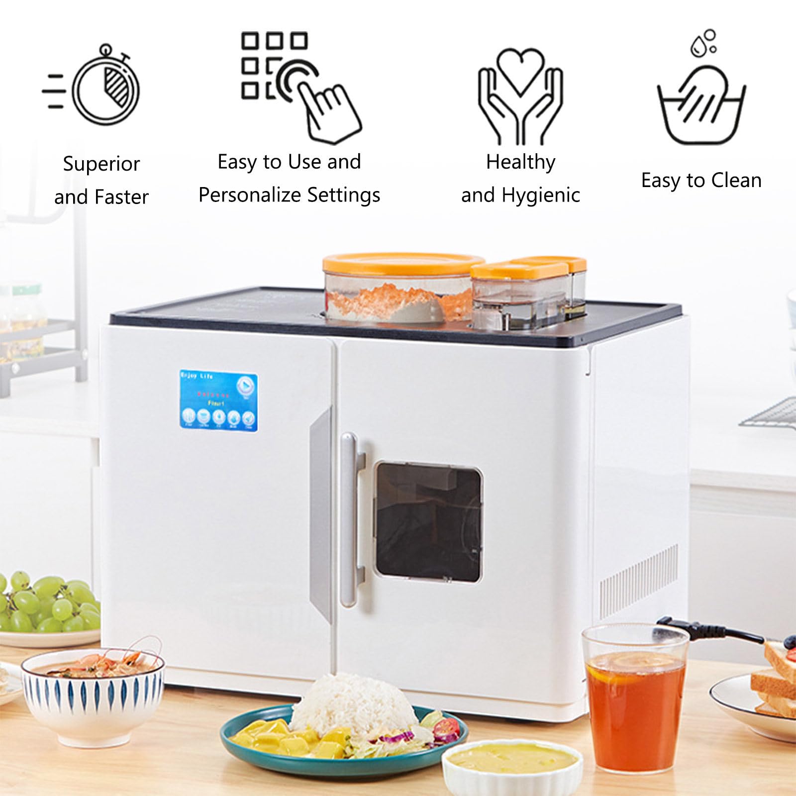 Roti Completamente Automatico,Macchina Roti Completamente Automatica,1800 W Macchina Preparazione Roti, per Focacce, Tortillas, Pita - Facile da Usare