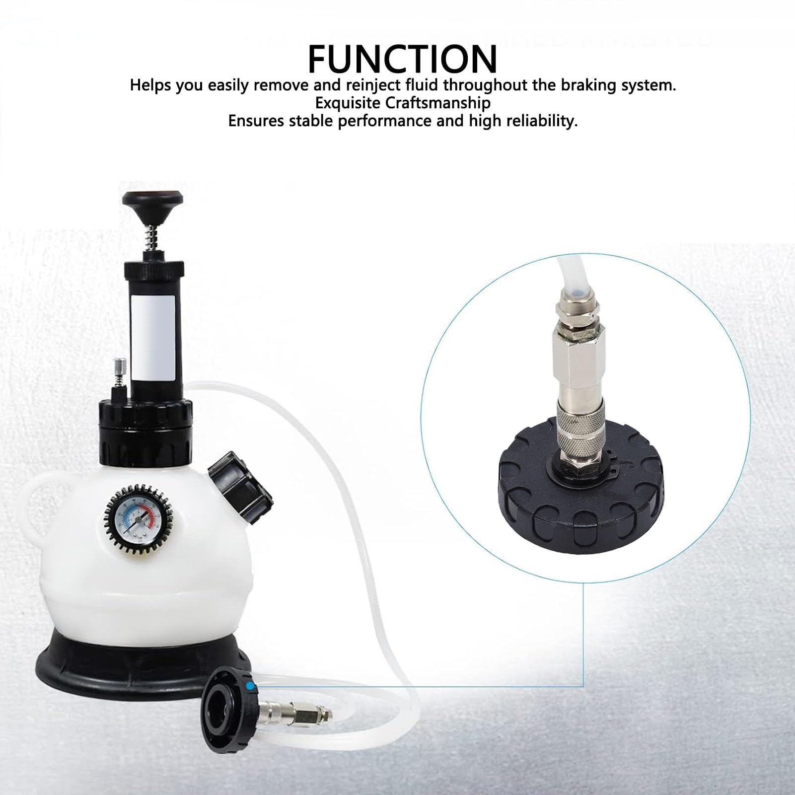 Yctze Adapter Odpowietrzania Cylindra Głównego, Zamiennik dla Sonata, Outlander, L200, Altima, 50,7 Mm, w Pełni Kompatybilny z Naszymi Zestawami do Odpowietrzania Hamulców,