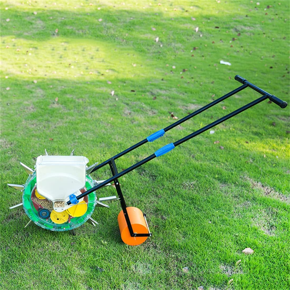 Herramienta sembradora portátil de mano, máquina de jardinería multifunción para maíz, algodón, soja, cacahuete, dispensador de semillas de precisión de 6/10 bocas para una siembra eficiente
